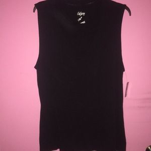 Black v neck choker blouse